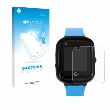 Vorderseite einer Produktverpackung mit dem Markenlogo upscreen. Daneben ist das Gerät One2Track Connect NEO mit dem zugehörig