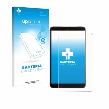 Vorderseite einer Produktverpackung mit dem Markenlogo upscreen. Daneben ist das Gerät Nokia T10 (Hochformat) mit dem zugehöri