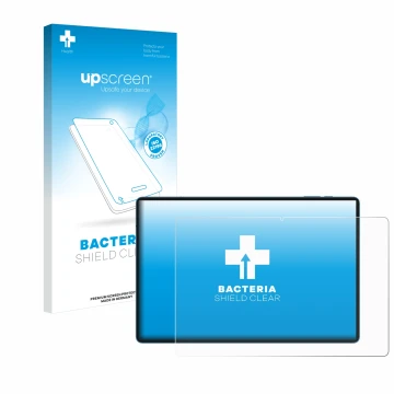 Vorderseite einer Produktverpackung mit dem Markenlogo upscreen. Daneben ist das Gerät Teclast T70 14