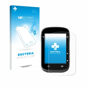 Vorderseite einer Produktverpackung mit dem Markenlogo upscreen. Daneben ist das Gerät CooSpo CS500 mit dem zugehörigen Displa