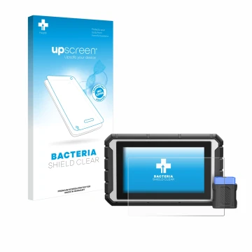 Vorderseite einer Produktverpackung mit dem Markenlogo upscreen. Daneben ist das Gerät ArtiDiag 900BT mit dem zugehörigen Disp