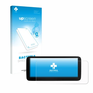 Vorderseite einer Produktverpackung mit dem Markenlogo upscreen. Daneben ist das Gerät Xtrons B0CMTQ48KL 10,25