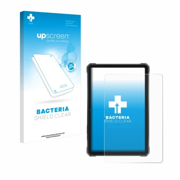 Vorderseite einer Produktverpackung mit dem Markenlogo upscreen. Daneben ist das Gerät Hotwav R9 Pro mit dem zugehörigen Displ