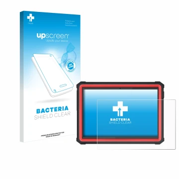 Vorderseite einer Produktverpackung mit dem Markenlogo upscreen. Daneben ist das Gerät Launch X-431 PRO3S+ Elite mit dem zugeh