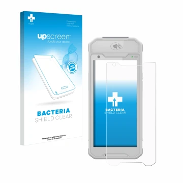 Vorderseite einer Produktverpackung mit dem Markenlogo upscreen. Daneben ist das Gerät Dojo Pocket mit dem zugehörigen Display