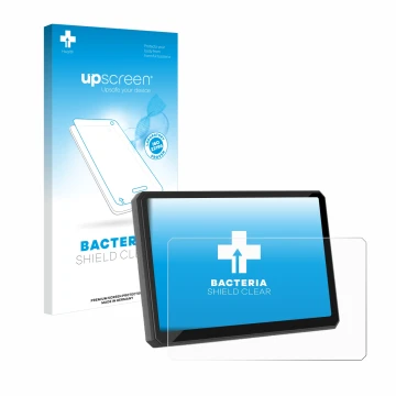 Vorderseite einer Produktverpackung mit dem Markenlogo upscreen. Daneben ist das Gerät Carpuride W502BS 5