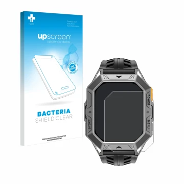 Vorderseite einer Produktverpackung mit dem Markenlogo upscreen. Daneben ist das Gerät Stahlgear Thor 2.0 mit dem zugehörigen 