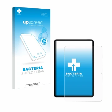 Vorderseite einer Produktverpackung mit dem Markenlogo upscreen. Daneben ist das Gerät Xiaomi Pad 7 Pro mit dem zugehörigen Di