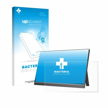 Vorderseite einer Produktverpackung mit dem Markenlogo upscreen. Daneben ist das Gerät Arzopa Z1RC 16