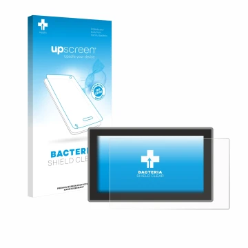 Vorderseite einer Produktverpackung mit dem Markenlogo upscreen. Daneben ist das Gerät Ford Tourneo Curier (2024) mit dem zuge