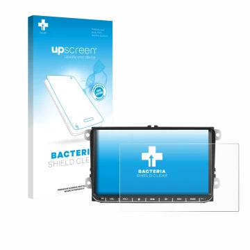 Vorderseite einer Produktverpackung mit dem Markenlogo upscreen. Daneben ist das Gerät Essgoo AR9002 mit dem zugehörigen Displ