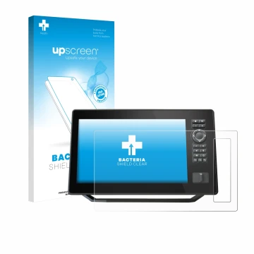 Vorderseite einer Produktverpackung mit dem Markenlogo upscreen. Daneben ist das Gerät Humminbird Xplore 10 mit dem zugehörige