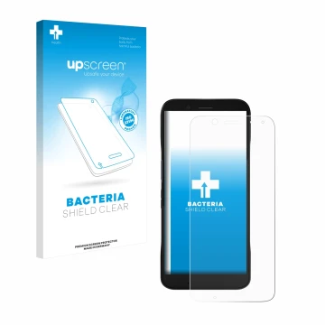 Vorderseite einer Produktverpackung mit dem Markenlogo upscreen. Daneben ist das Gerät Datalogic Memor 12 mit dem zugehörigen 
