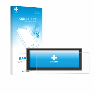 Vorderseite einer Produktverpackung mit dem Markenlogo upscreen. Daneben ist das Gerät Peugeot Partner (2025) mit dem zugehöri