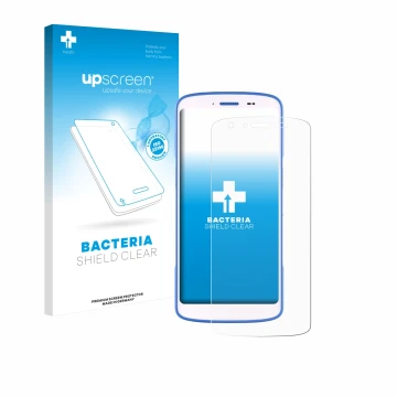 Vorderseite einer Produktverpackung mit dem Markenlogo upscreen. Daneben ist das Gerät Zebra HC 25 mit dem zugehörigen Display