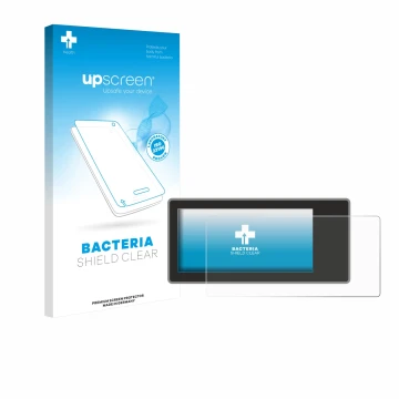 Vorderseite einer Produktverpackung mit dem Markenlogo upscreen. Daneben ist das Gerät Acta Berg Radio mit dem zugehörigen Dis