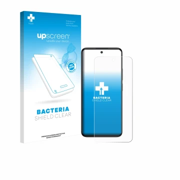 Vorderseite einer Produktverpackung mit dem Markenlogo upscreen. Daneben ist das Gerät TCL SE NxtPaper 5G mit dem zugehörigen 
