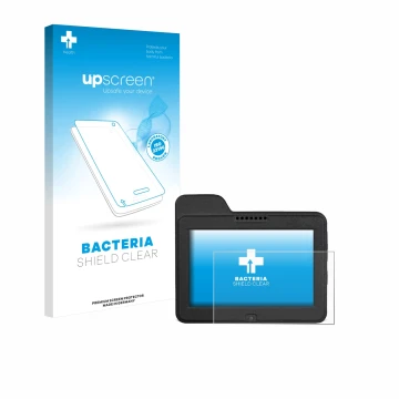 Vorderseite einer Produktverpackung mit dem Markenlogo upscreen. Daneben ist das Gerät Naviter Omni mit dem zugehörigen Displa