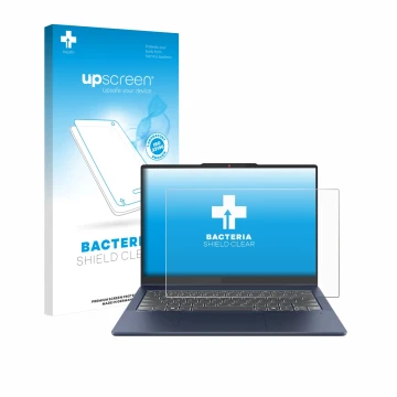 Vorderseite einer Produktverpackung mit dem Markenlogo upscreen. Daneben ist das Gerät Lenovo IdeaPad 5 2-in-1 Gen 10 14