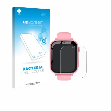 Vorderseite einer Produktverpackung mit dem Markenlogo upscreen. Daneben ist das Gerät CATGIFF A22 mit dem zugehörigen Display