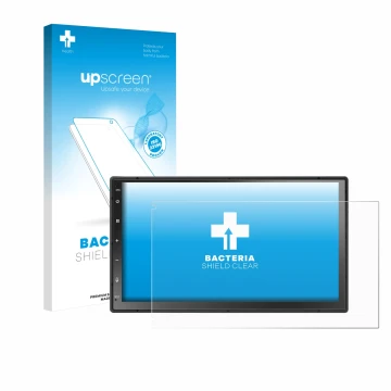 Vorderseite einer Produktverpackung mit dem Markenlogo upscreen. Daneben ist das Gerät Atoto A5LG2B7T 7