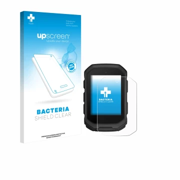 Vorderseite einer Produktverpackung mit dem Markenlogo upscreen. Daneben ist das Gerät Garmin Edge MTB mit dem zugehörigen Dis