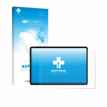 Vorderseite einer Produktverpackung mit dem Markenlogo upscreen. Daneben ist das Gerät Tabwee RM2025 10.1