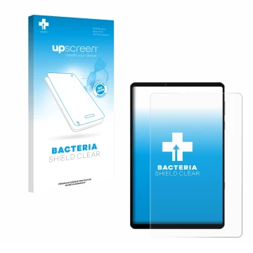 Vorderseite einer Produktverpackung mit dem Markenlogo upscreen. Daneben ist das Gerät Lenovo Legion Y700 2022 mit dem zugehör