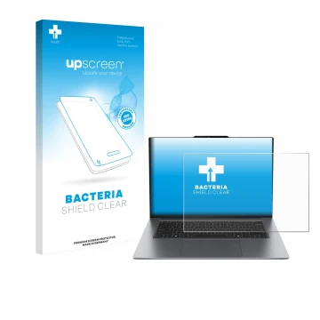 Vorderseite einer Produktverpackung mit dem Markenlogo upscreen. Daneben ist das Gerät Lenovo ThinkPad X9 15 G1 mit dem zugehö