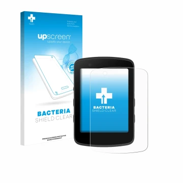 Vorderseite einer Produktverpackung mit dem Markenlogo upscreen. Daneben ist das Gerät Bryton Rider 550 mit dem zugehörigen Di