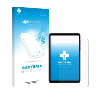 Vorderseite einer Produktverpackung mit dem Markenlogo upscreen. Daneben ist das Gerät Blackview Zeno 1 8