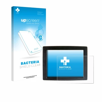 Vorderseite einer Produktverpackung mit dem Markenlogo upscreen. Daneben ist das Gerät John Deere GreenStar mit dem zugehörige