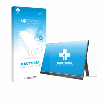 Vorderseite einer Produktverpackung mit dem Markenlogo upscreen. Daneben ist das Gerät Arzopa 60HZ/A1 15.6