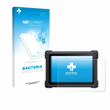 Vorderseite einer Produktverpackung mit dem Markenlogo upscreen. Daneben ist das Gerät iCarsoft CR Eagle mit dem zugehörigen D