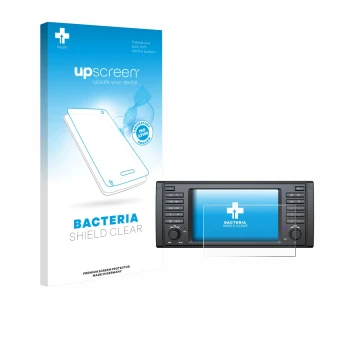 Vorderseite einer Produktverpackung mit dem Markenlogo upscreen. Daneben ist das Gerät Eonon E39A12S mit dem zugehörigen Displ