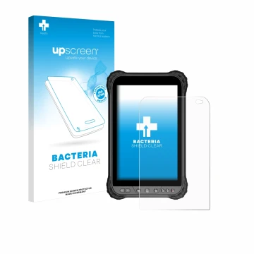 Vorderseite einer Produktverpackung mit dem Markenlogo upscreen. Daneben ist das Gerät Zoomsmart A8004 Series mit dem zugehöri