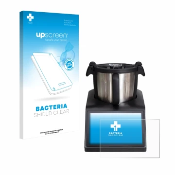 Vorderseite einer Produktverpackung mit dem Markenlogo upscreen. Daneben ist das Gerät Ufesa TotalChef RK10 mit dem zugehörige