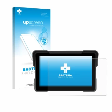 Vorderseite einer Produktverpackung mit dem Markenlogo upscreen. Daneben ist das Gerät Sixwin P5 7