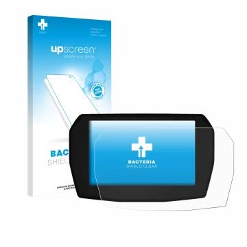 Vorderseite einer Produktverpackung mit dem Markenlogo upscreen. Daneben ist das Gerät Ducati Streetfighter V2 2025 mit dem zu