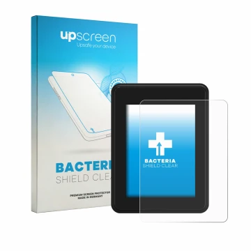 Vorderseite einer Produktverpackung mit dem Markenlogo upscreen. Daneben ist das Gerät Neodrives simplyDisplay mit dem zugehör