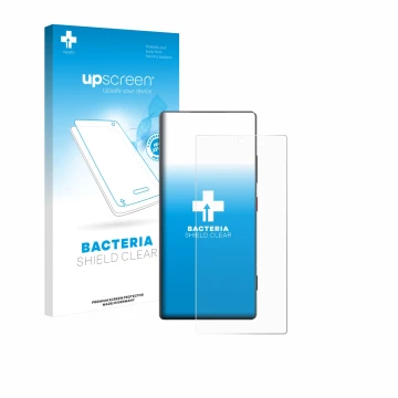 Vorderseite einer Produktverpackung mit dem Markenlogo upscreen. Daneben ist das Gerät ZTE Nubia Z80 Ultra mit dem zugehörigen