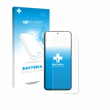 Vorderseite einer Produktverpackung mit dem Markenlogo upscreen. Daneben ist das Gerät OnePlus 15R mit dem zugehörigen Display