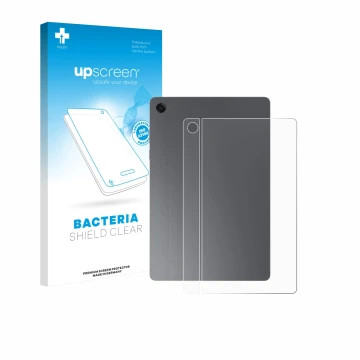 Vorderseite einer Produktverpackung mit dem Markenlogo upscreen. Daneben ist das Gerät Samsung Galaxy Tab A11 Plus WiFi 11