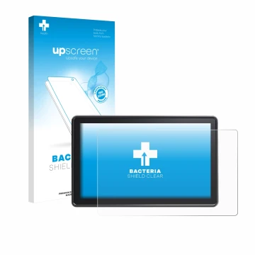 Vorderseite einer Produktverpackung mit dem Markenlogo upscreen. Daneben ist das Gerät Osee G7 Pro mit dem zugehörigen Display