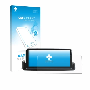 Vorderseite einer Produktverpackung mit dem Markenlogo upscreen. Daneben ist das Gerät Junsun Carplay 10.25