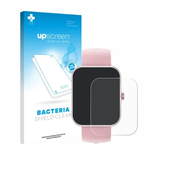 Vorderseite einer Produktverpackung mit dem Markenlogo upscreen. Daneben ist das Gerät Ucani S80K 1.83