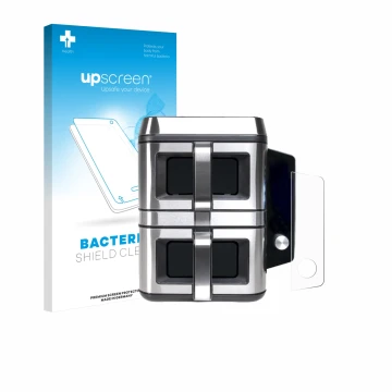 Vorderseite einer Produktverpackung mit dem Markenlogo upscreen. Daneben ist das Gerät KOENIC KTAF-TR mit dem zugehörigen Disp