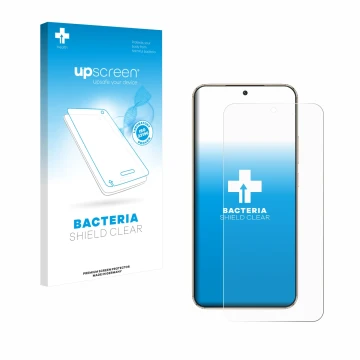 Vorderseite einer Produktverpackung mit dem Markenlogo upscreen. Daneben ist das Gerät Honor Magic 8 Lite mit dem zugehörigen 