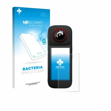 Vorderseite einer Produktverpackung mit dem Markenlogo upscreen. Daneben ist das Gerät Labpano PanoX V3 360° mit dem zugehörig