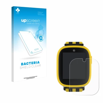 Vorderseite einer Produktverpackung mit dem Markenlogo upscreen. Daneben ist das Gerät Xplora X6 Play BVB-Edition mit dem zuge